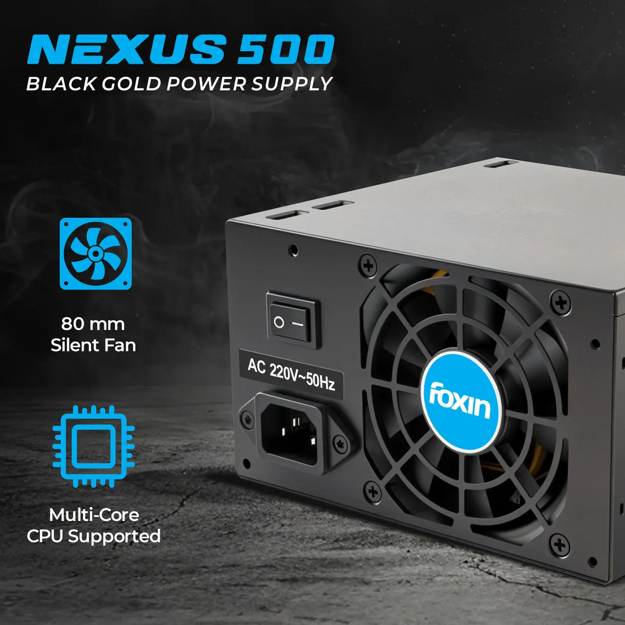 Foxin Desktop Power Supply 500w (Nexus 500) view 2